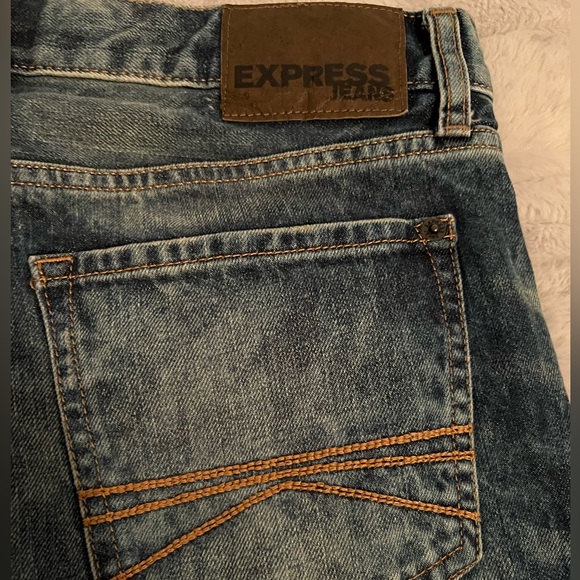 Express- Rocco Slim Fit Denim Jean-Straight Leg - Picture 3 of 6